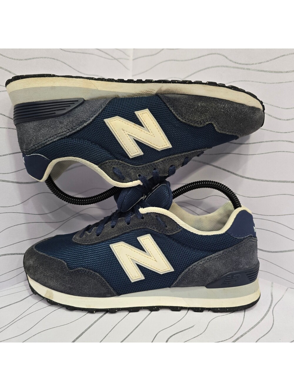 New Balance 515 mujer – Azul marino/Gris – US 8 Wide